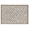 Tapis gris rectangle plat intérieur design Nagini