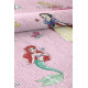 Tapis pour fille rose lavable en machine Disney Princess Crown