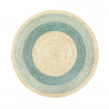 Tapis rond en jute plat tissé main Beach House Esprit