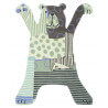 Tapis enfant gris Kids Bear Brink & Campman