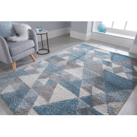 Tapis scandinave rectangle géométrique intérieur Nuru