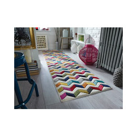 Tapis design multicolore rectangle graphique Bolero