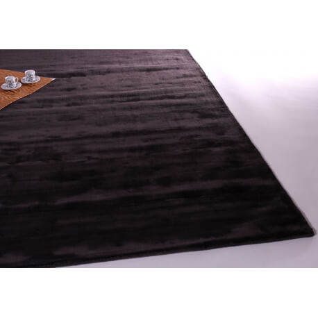 Tapis Gris Foncé Aux Velours Fins Marius