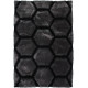 Tapis effet 3D shaggy rectangle pour salon Honeycomb