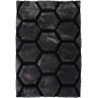 Tapis effet 3D shaggy rectangle pour salon Honeycomb