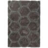 Tapis effet 3D shaggy rectangle pour salon Honeycomb