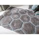 Tapis effet 3D shaggy rectangle pour salon Honeycomb