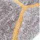 Tapis effet 3D shaggy rectangle pour salon Honeycomb