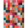 Tapis rectangle multicolore pour salon design Square