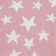 Tapis doux rose pour enfant rectangle Stars