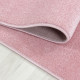 Tapis doux rose pour enfant rectangle Stars