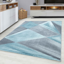 Tapis graphique pour salon design rectangle Adel