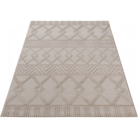 Tapis géométrique intérieur à mèches courtes design Gand