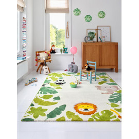 Tapis enfant rectangle animal beige Safari Esprit