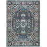 Tapis style orient bleu lavable en machine Aquila