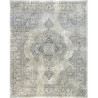 Tapis gris vintage pour salon rectangle rayé Battipaglia