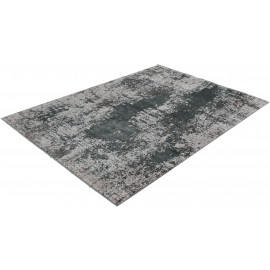 Tapis rectangle gris rayé vintage pour salon Bristol