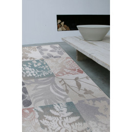 Tapis blanc floral intérieur contemporain rectangle Kilkenny