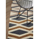 Tapis scandinave noué main en laine graphique Yara Artdeco