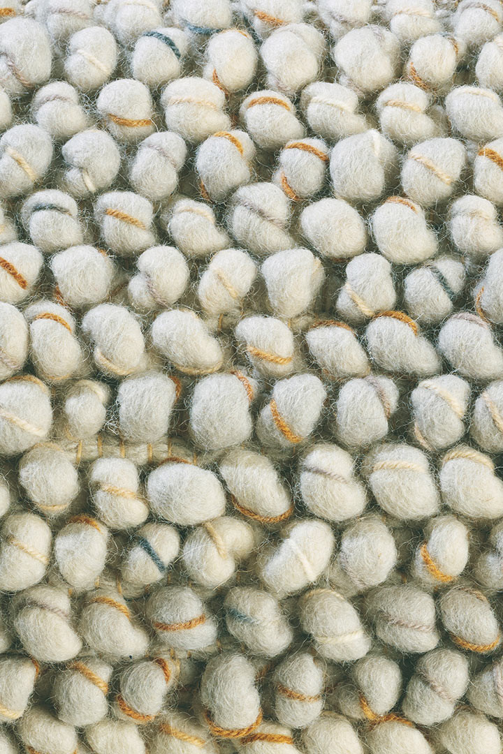 Tapis de salon en laine et coton motif fondu multicolore Douala - Tapis Chic