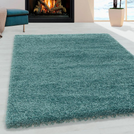 Tapis shaggy design uni rectangulaire Gadol