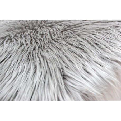 Ovale Soft Fluffy Faux Sheepskin Fur Area Tapis Blanc Fausse