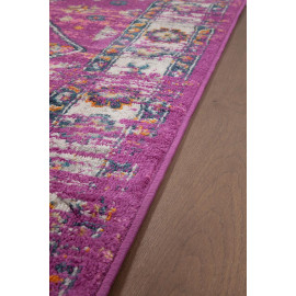 Tapis vintage multicolore intérieur rayé pour salon Dundalk