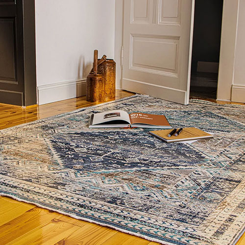 Tapis oriental rectangle en polypropylene isma