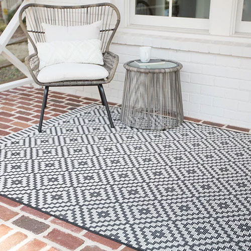 Tapis scandinave plat intérieur et extérieur belfry